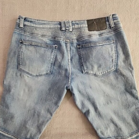 Rue21 Premium Jeans Men's 32x34 Skinny Supreme Flex Distressed Racing Stripe - Picture 15 of 16